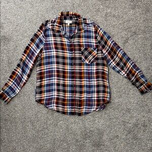 Lucky Brand Multicolor Flannel Shirt Womens Sz Lg